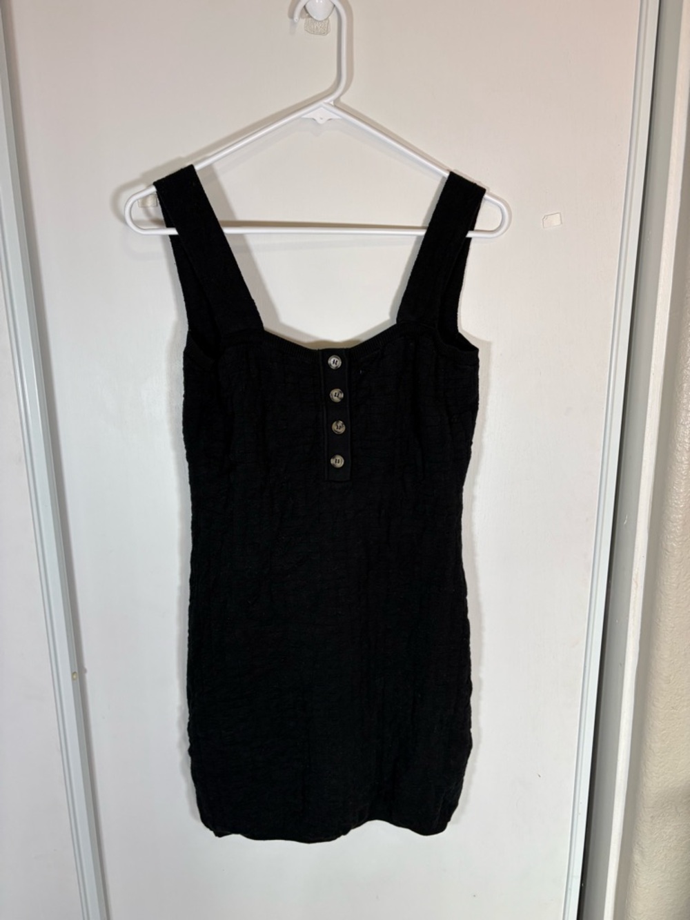 Free People Black Sleeveless Short And Sweet Mini Dress Size Medium - Picture 7 of 8